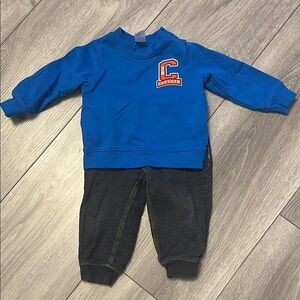 Carter’s Blue Kids Sweatshirt and Black Pants Set